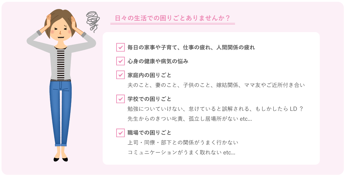 日々の生活での困りごとありませんか？